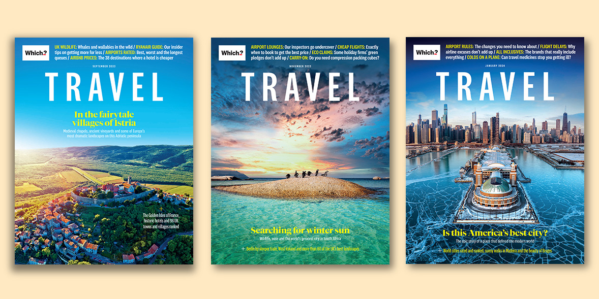 Which? Travel magazine covers